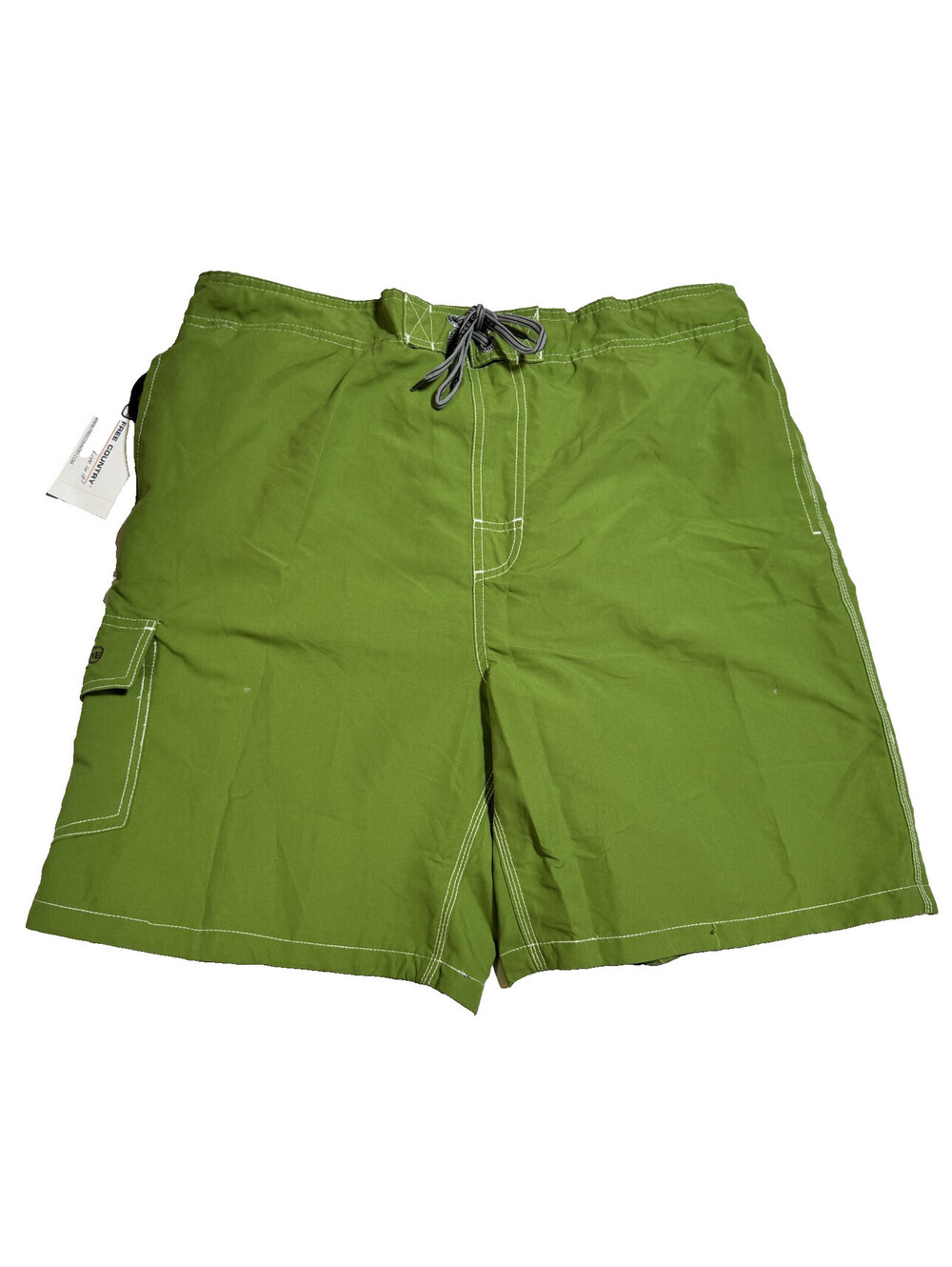 Free Country Aqua Tech Swim Shorts Trunks Green Mens Large NWT